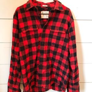 *NEW* Abercrombie & Fitch Red and black Flannel